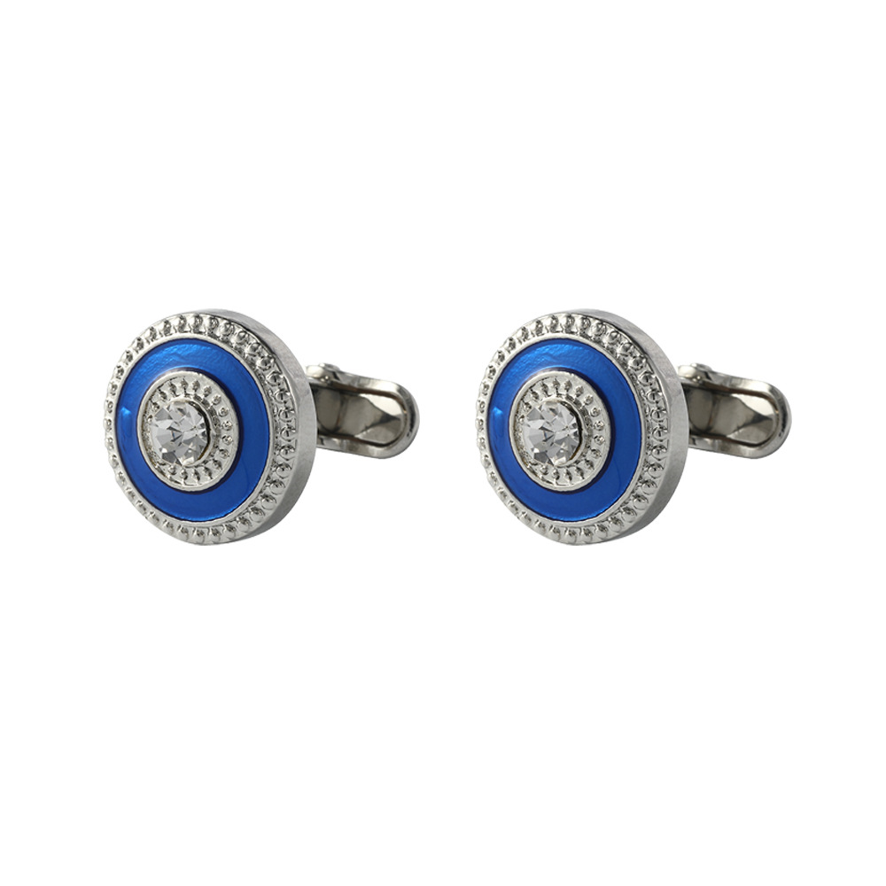 Gemelli vintage in cristallo zircone per camicie da uomo_voghion.com