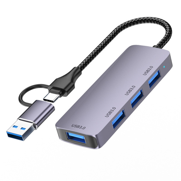 Type-C USB 2-in-1 Hub 3.0 High-Speed Transmission Expansion Dock Hub Splitter Multi-Function