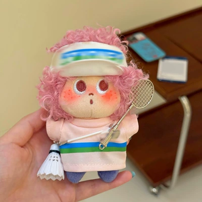 Authentic Setu Dudu Cute – Pluş açarlıqlar - pink-t-badminton-powder-explosion-pendant
