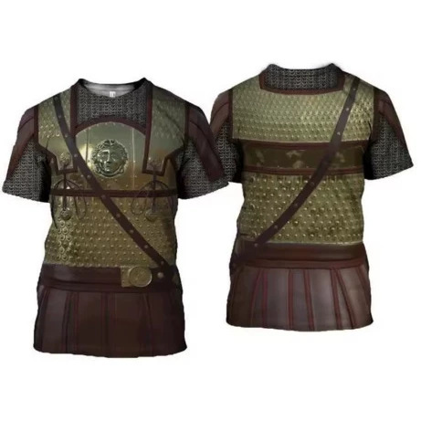 New Armor Shirt Greek Medieval 3D Printed T-Shirt Men's Fashion Harajuku Summer Top Men's Clothing New Armor Shirt Greek Medieval 3D Printed T-Shirt Men's Fashion Harajuku Summer Top Men's Clothing
