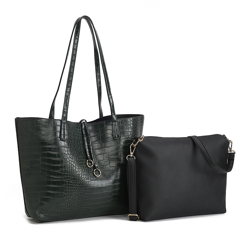 Designer Shengmi Women's Stone Pattern Large Capacity Versatile Tote Bag For School And Commuting, Trade Dog Tooth Pattern_voghion.com