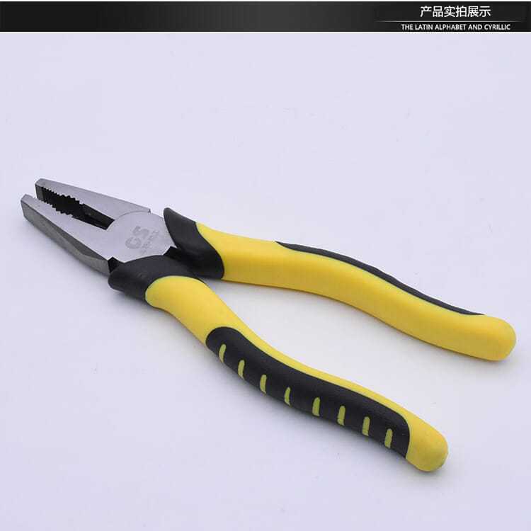 Herramientas de hardware de reparación de motocicletas eléctricas electricista tijeras especiales Alicates de alambre alicates planos de línea discontinua de 8 pulgadas