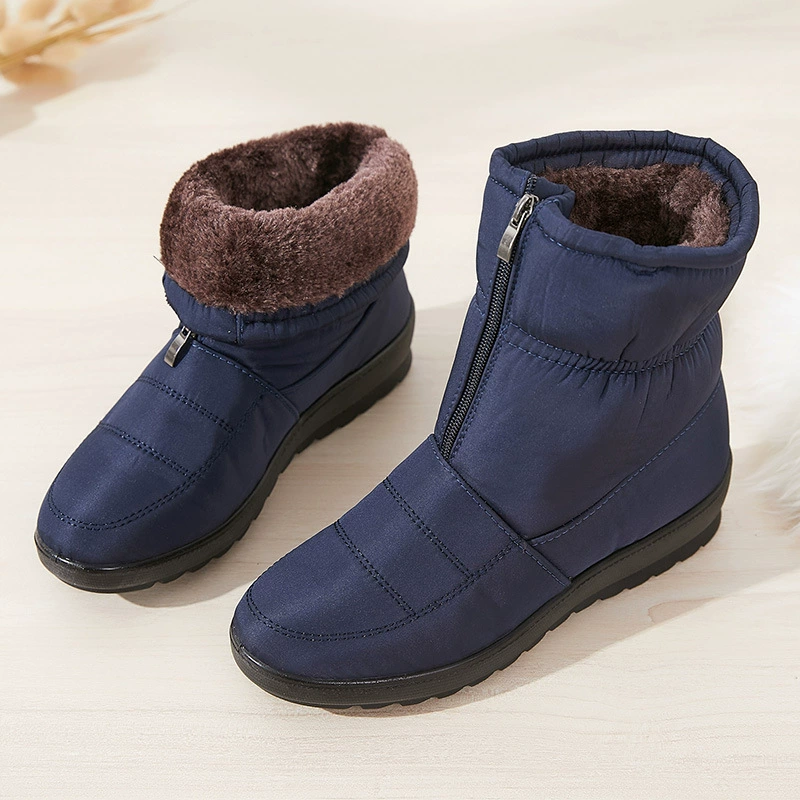 insulated ankle boots, warm padded low boots, sizes 35–43, colors black/navy/burgundy/dark brown
