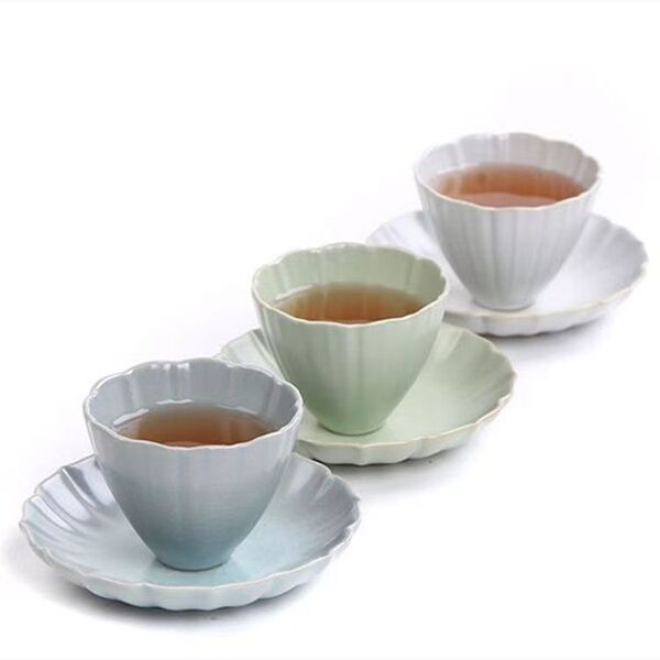 Ceramic Ru kiln cup with discs