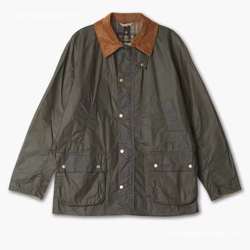 Song Jia's Same Style*** Light Waxed Jacket, Casual Oil-Wax Style Barn-Style Waxed Jacket for Men and Women