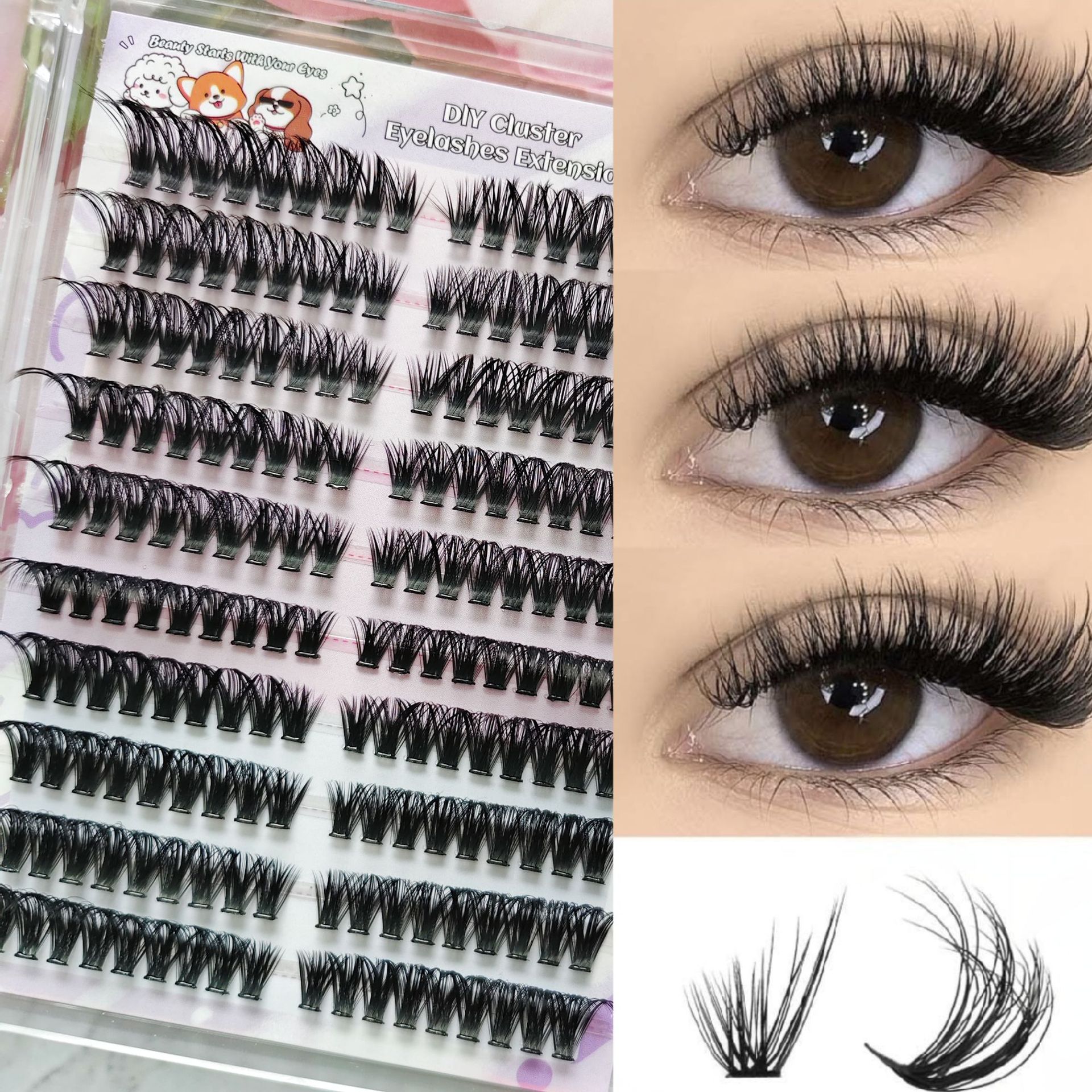 Las pestañas falsas transfronterizas proporcionan pestañas falsas de gran capacidad sin pegamento.