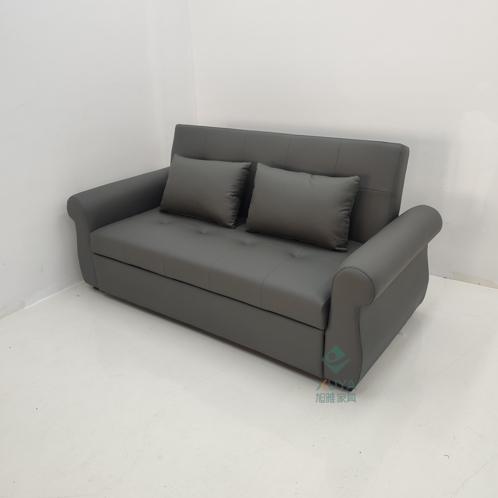 Art de cuero multifuncional moderno simple sofá cama plegable en la sala de estar dormitorio 1 apartamento pequeño peine de casa