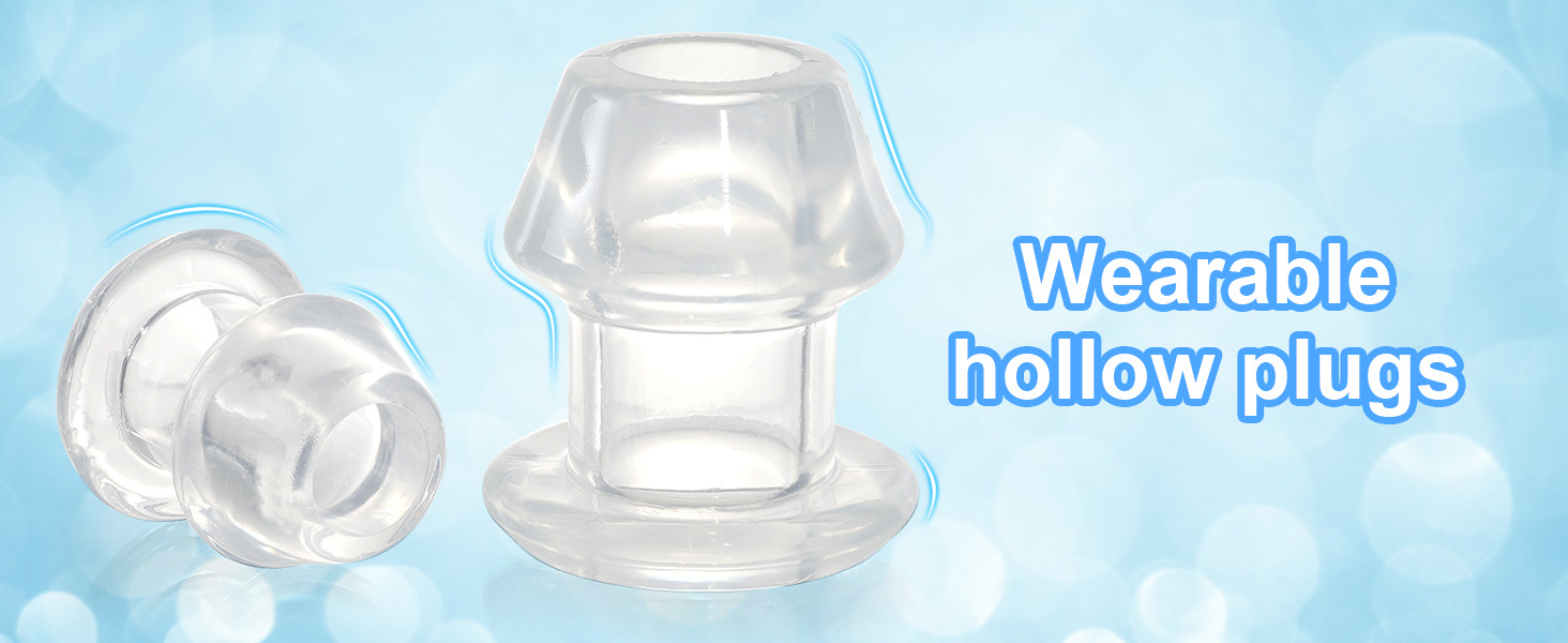 Cone-Shaped Hollow Anal Dilator Plug, Transparent Soft TPE, Anal Training Toy — detail image 7