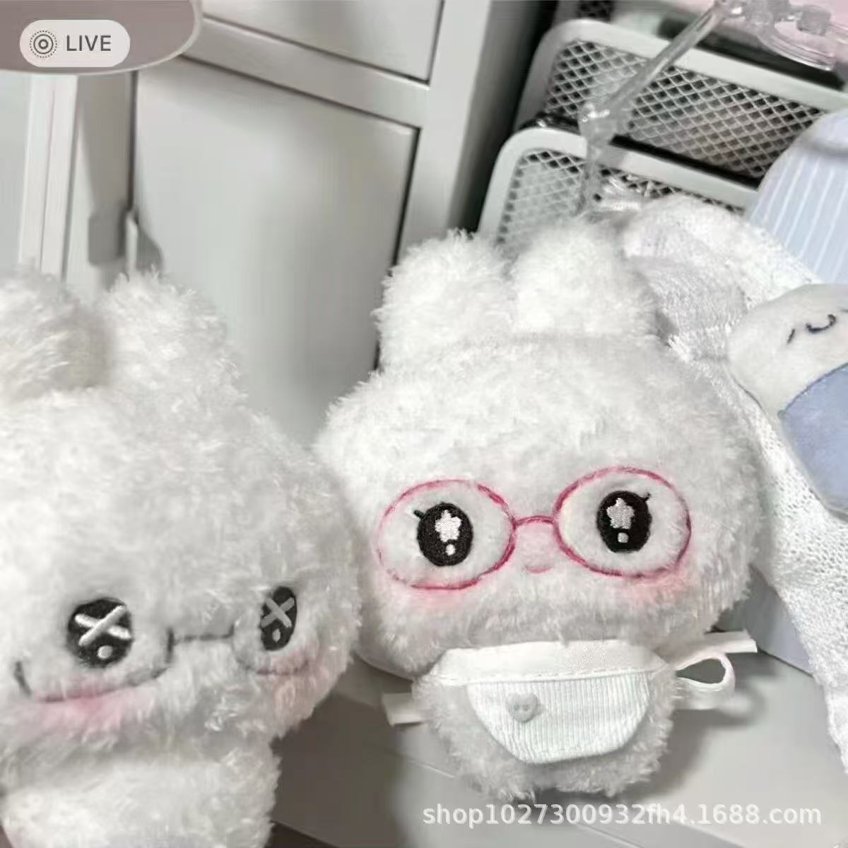 自制无属性小红书同款可爱团子高颜值毛绒棉花娃娃礼物装饰哭哭马