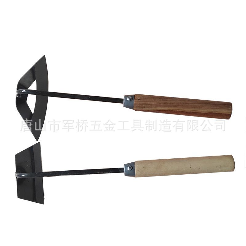 批发农具园艺锄头梯形小锄头田间锄草工具 松土松具木柄锄头