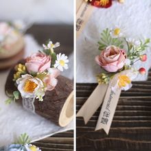 婚礼新郎新娘胸花手腕花韩式轻奢简约ins风森系户外伴郎伴娘父母