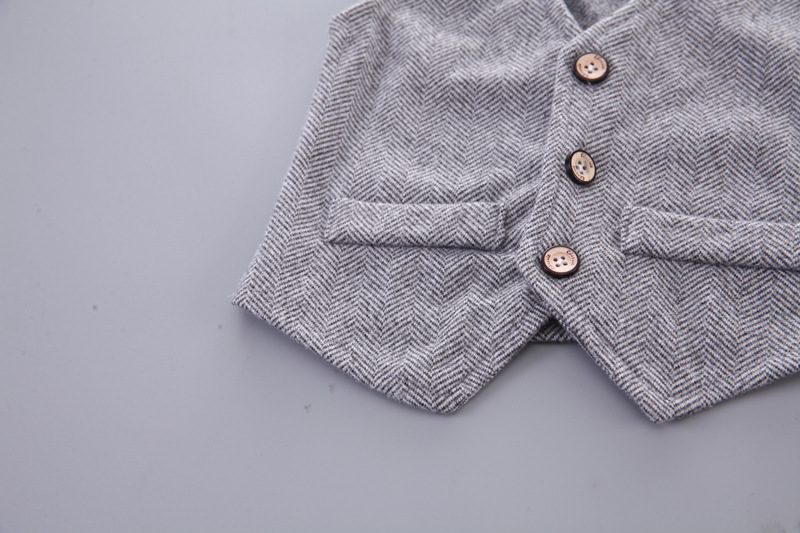 Abito da bambino, cravatta da ragazzo, abito da uomo, pantaloni a maniche lunghe autunnali e invernali, set da quattro pezzi_voghion.com