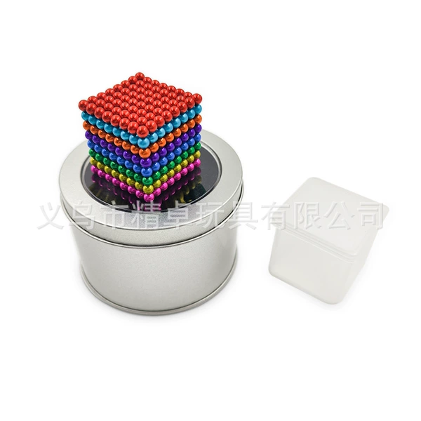 Tin box, 5mm, 512 pieces, 8 colors