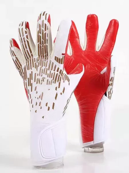 Goalkeeper Gloves Latex Non-Slip Wear-Resistant Training Gloves for Adults and Children with Straps