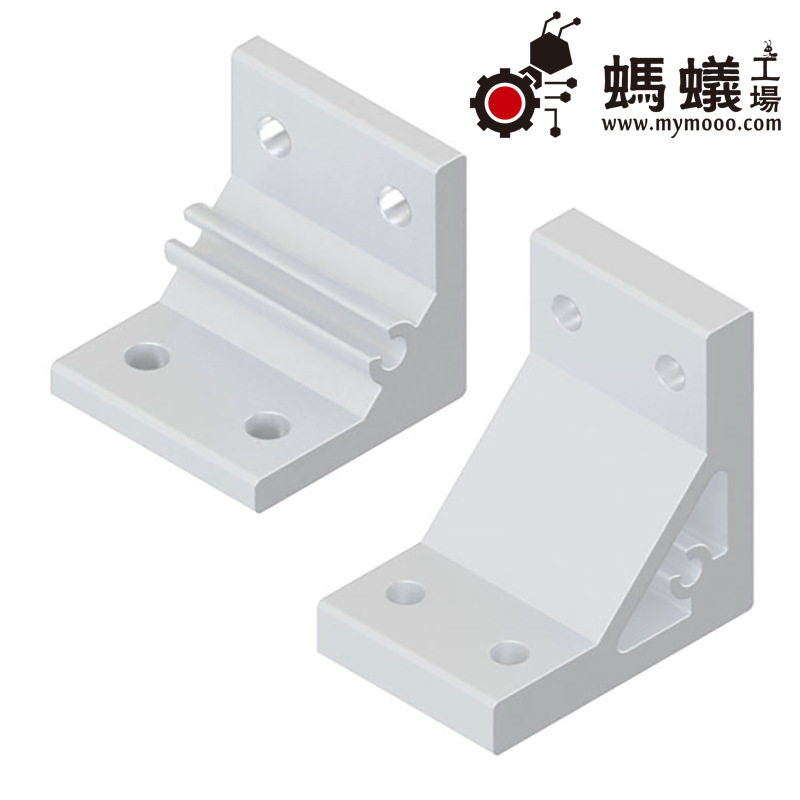 蚂蚁工场欧标20系列连接配件挤压角码AHCB206欧标40槽10系列