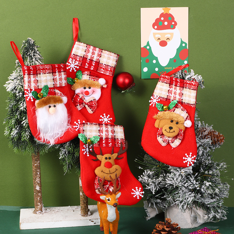 36g Weight Hanging Ornaments Event & Party Supplies 1 Piece Quantity Party, Festival Occasion Nonwoven Material Christmas Festival Santa Claus, Christmas Socks, Snowman Pattern Cartoon Style, Cute Style Christmas Cartoon Style Cute Santa Claus Christmas Socks Snowman Nonwoven Party Festival Hanging Ornaments 2