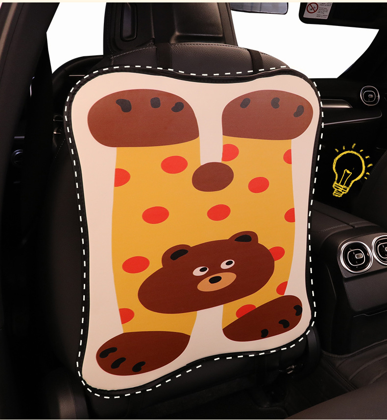 Green Crocodile Seat Back Anti-Kick Pad Children's Rear Seat Protection Pad Anti-Dirty Pad for Car Interior Rear Wear Protection