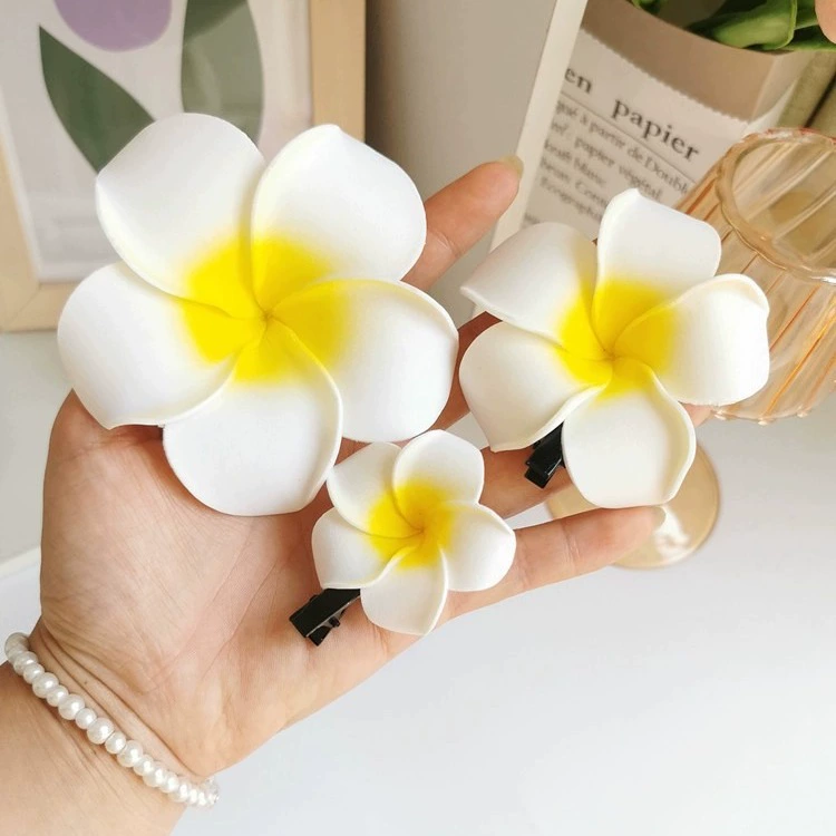 Заколка для волос Frangipani, 2025 новый аксессуар для волос, цветок, клип на ухо, пляжный ободок