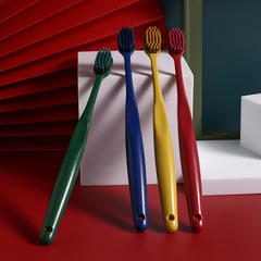 Macaron Couple Wide Head Toothbrush, Korean Japanese 2-Pack Daily Necessities Soft Bristle Toothbrush Factory Wholesale