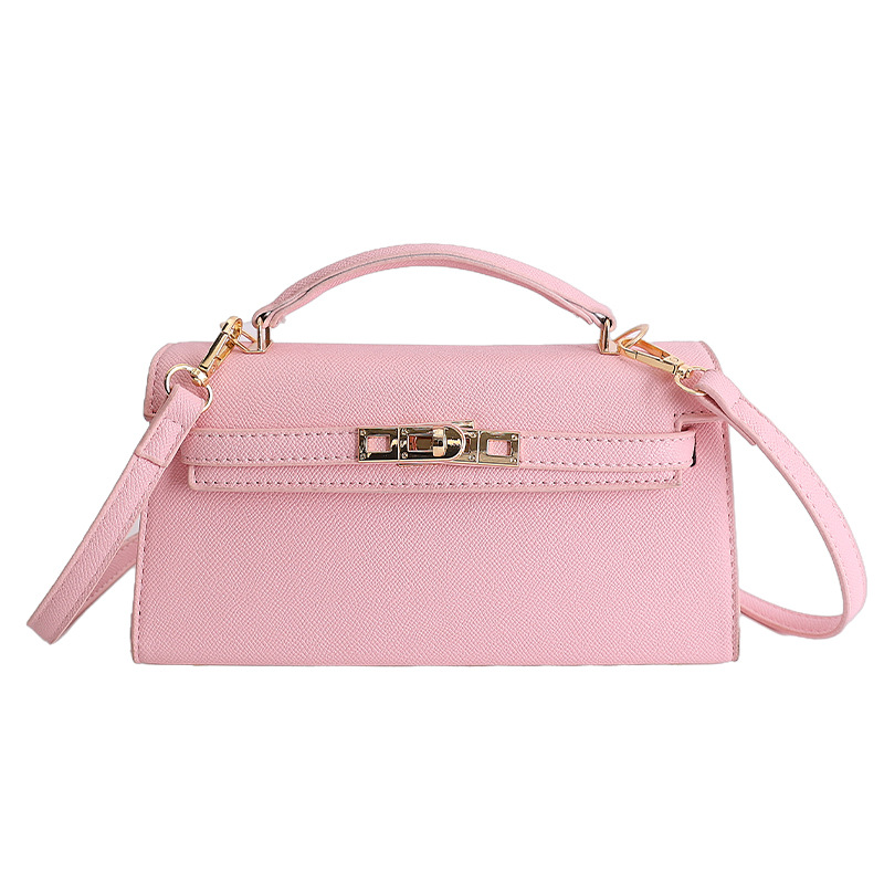 Textura de bloqueo bolso de mano Kelly 2026 nuevo estilo extranjero bolso de hombro de moda diaria bolso pequeño