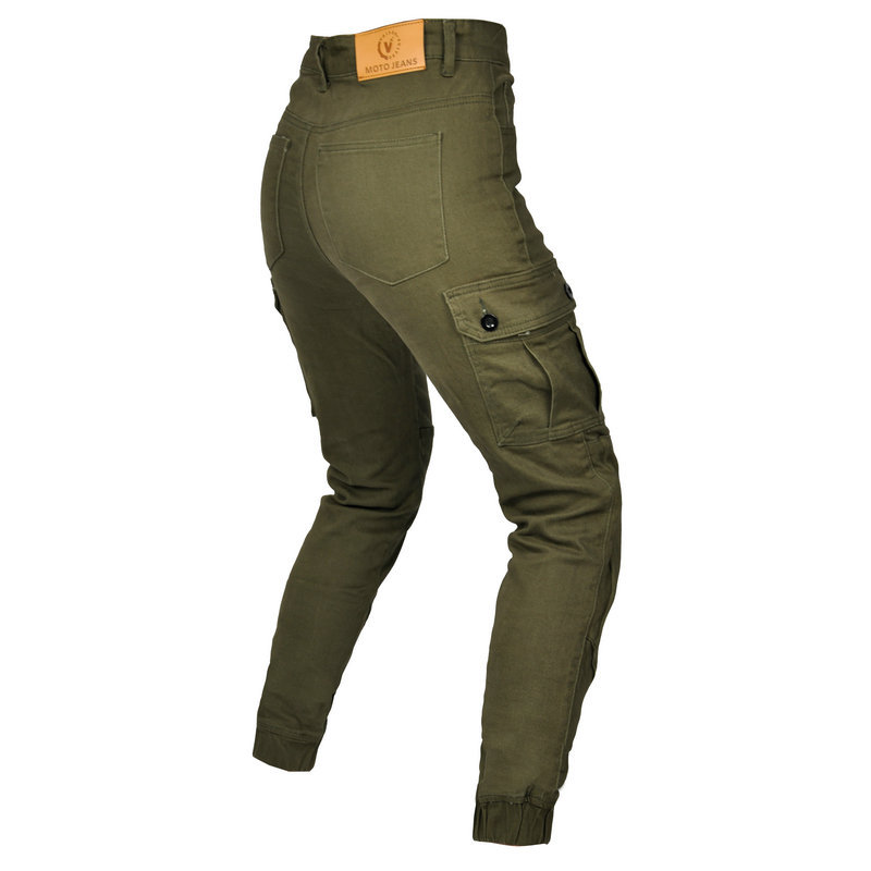 VOLERO pantalones de montar en motocicleta resistente a las caídas Harley protección off-road herramientas de carreras de coches Cuatro Estaciones Retro