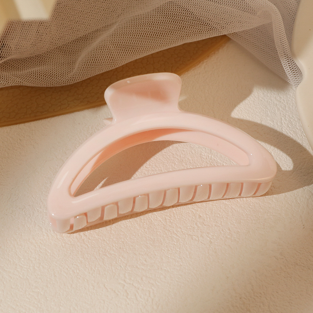 Pinza para el cabello, temperamento femenino, clip de agarre de cara brillante, sentido mediano de alto nivel, parte posterior de la cabeza, clip de tiburón, pequeño volumen de cabello, tocado