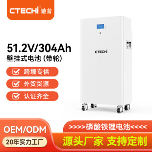 15kWh16度電太陽能光伏家庭儲能電池51.2V300Ah磷酸鐵鋰電池組