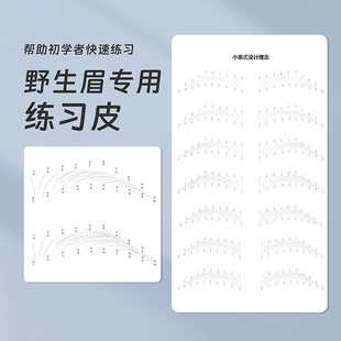 Wild Eyebrow Practice Skin Without Words-5 Sheets