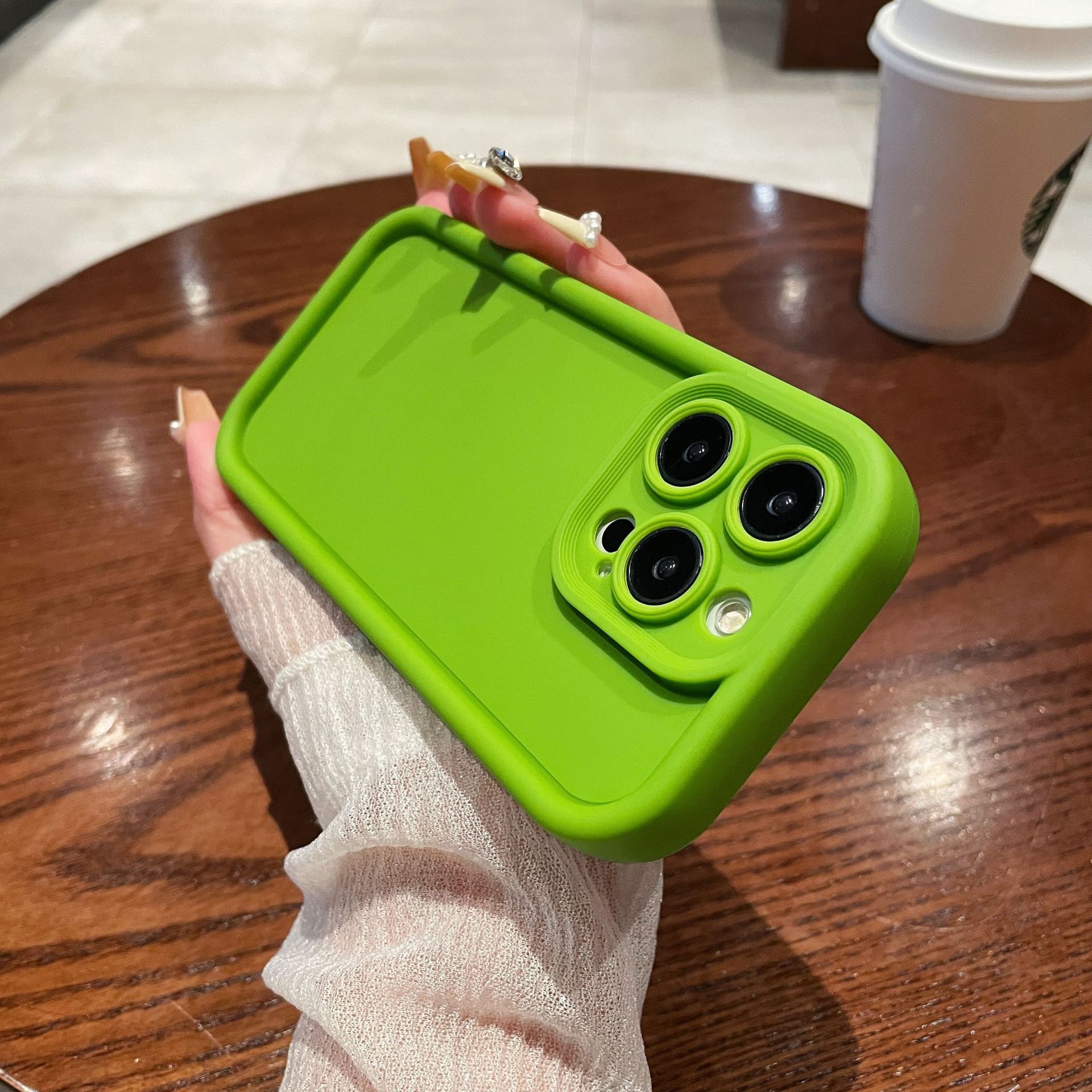 Sabbia di diamante di colore puro di alta qualità adatta per iPhone16PRO custodia per cellulare Apple 14 all inclusive 11 cover protettiva in TPU_voghion.com