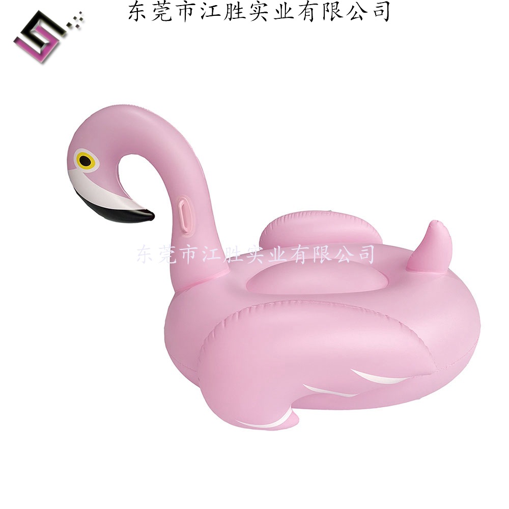 充气粉色火烈鸟坐骑浮排小AA