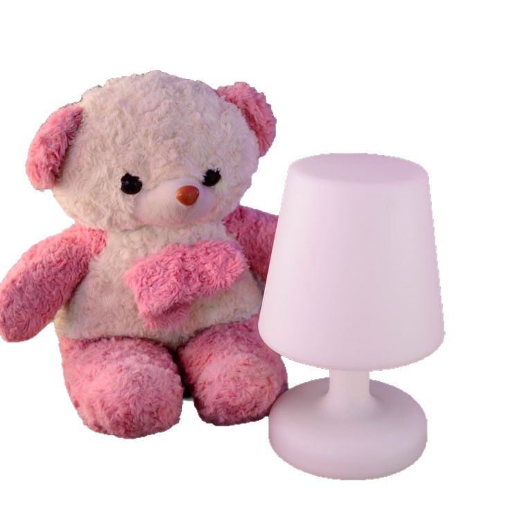 Transfronterizos LED lámpara de escritorio pequeña lámpara de atmósfera de color de moldeo de rotación lámpara de noche de carga USB lámpara de escritorio de atenuación colorida lámpara de protección de ojos