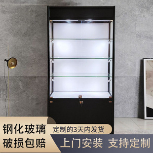 Glass Display Cabinet Transparent Gift Sample Display Cabinet Hand Model Product Prizes Cosmetics Shelf