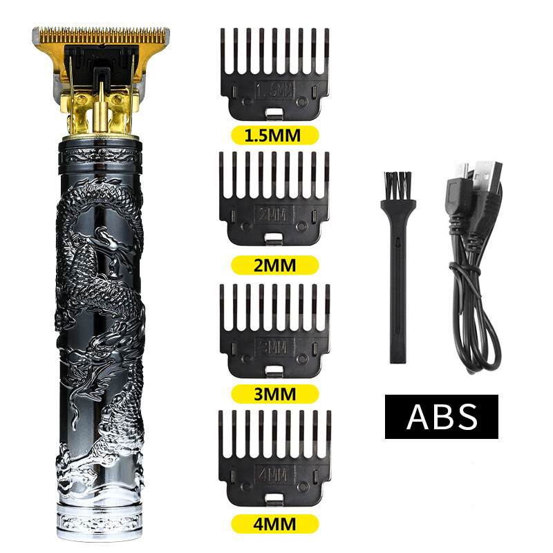 Cortadora de pelo eléctrica T9 transfronteriza cabeza de aceite empuje cortadora eléctrica talla marca cortadora eléctrica maquinilla de afeitar de plástico
