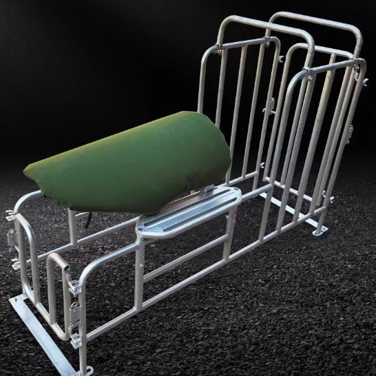 Estante de semilla de cerdas galvanizado en caliente, estante de recolección de esperma de cerdos macho, aparato de cría de artefactos mágicos de semilla de cerdos de patas bajas