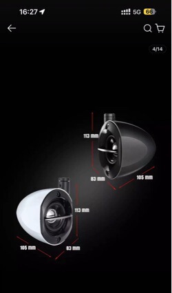 Car Midrange Speaker Aluminum Material Cross-Border Manufacturer Wholesale Modified Cone Satellite Car Audio