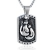 Boxing gloves stainless steel, fashionable pendant hip-hop style, necklace, punk style, Aliexpress, wholesale