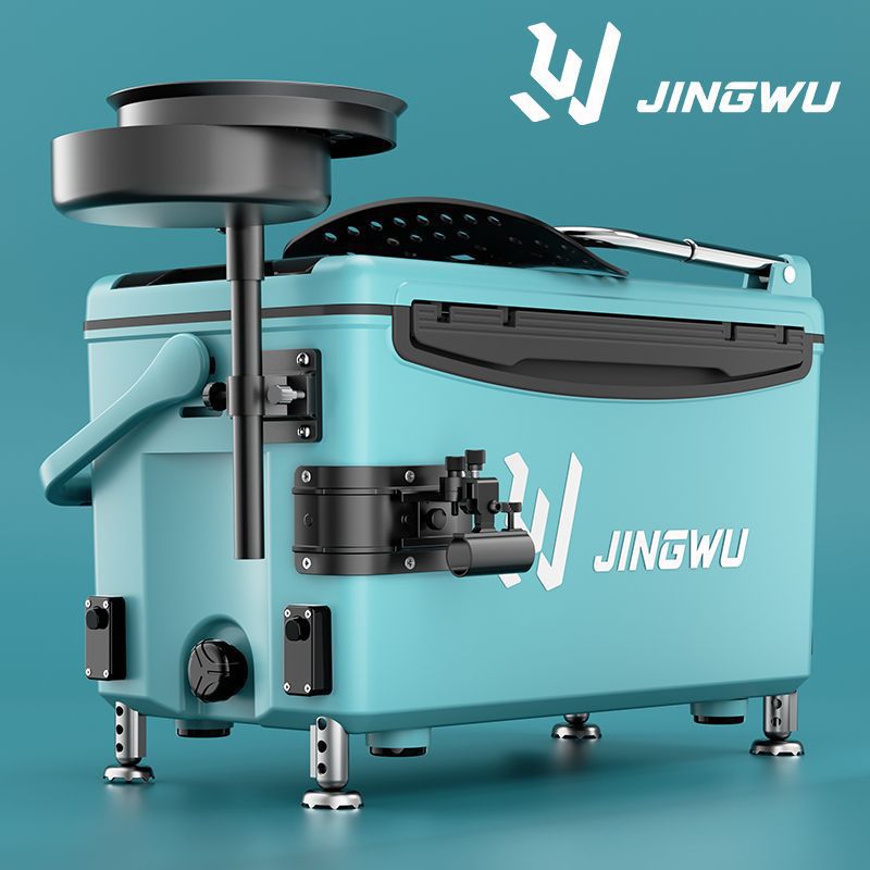 Caja de pesca nuevo conjunto completo de caja de pesca portátil ultraligera multifuncional se puede sentar en la mesa de pesca salvaje equipo de pesca de nivel de entrada comercio exterior