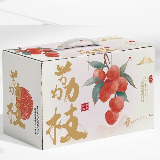 In-Stock Lychee Gift Box Packaging Box Universal Lychee Tote Box 2.5kg Empty Boxes Thickened Material