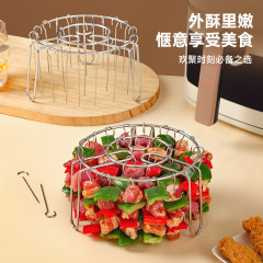 空気フライヤー焼き棚家庭用オーブン吊り棚304ステンレス製寝返りなし縦型焼肉焼き棚サイン