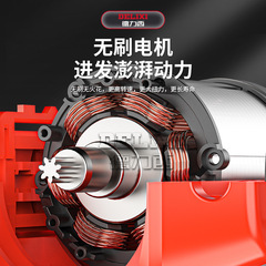 Delixi Brushless Impact Lithium Electric Drill Rechargeable Pistol Drill Household Electric Drill Screwdriver Small Multi-Function Hand Drill