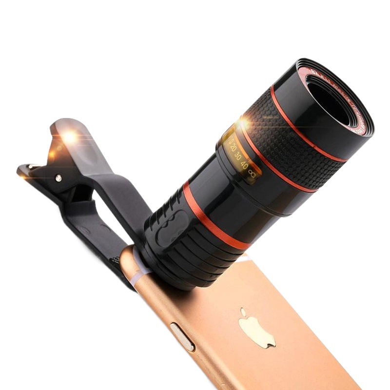 Cámara de lente de teléfono móvil con teleobjetivo 8x 8x al por mayor, lente de zoom universal, cámara de fotografía de efectos especiales de enfoque HD