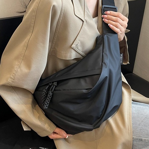 Borsa a tracolla da donna di strada, alla moda, versatile, con membrana, borsa a tracolla, a forma di gnocco_voghion.com