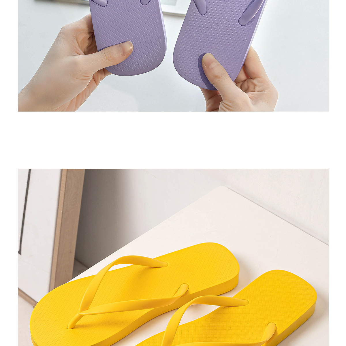 Women Comfortable Minimalist Flip-flops Non-slip Beach Sandals_voghion.com