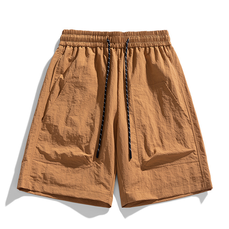 Original Casual Trendy Brand Striped Stitching Shorts Men's Loose Sports Basketball Five-point Pants Color-matching Printed Pants