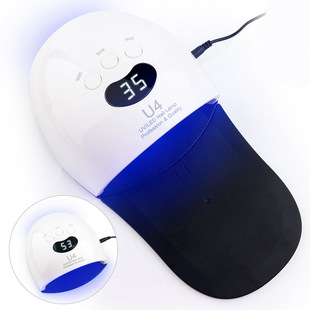 Cross-border new nail lamp slipper type hands and feet available nail phototherapy lamp 48W non-black hand with foot pad nail machine