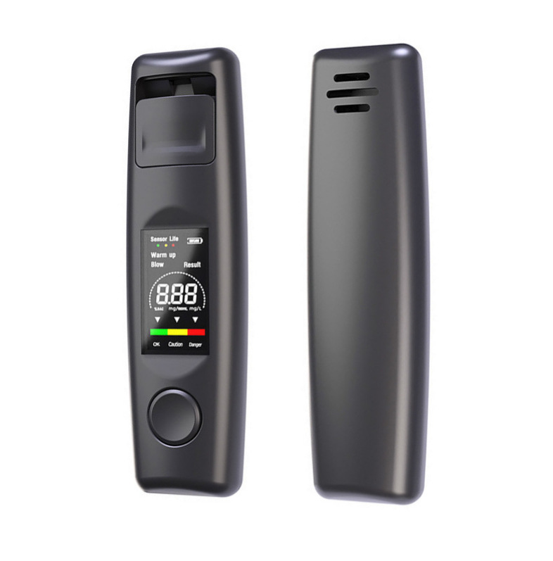 呼气酒精检测仪家用 便携式酒精测量仪 酒驾吹气测试器