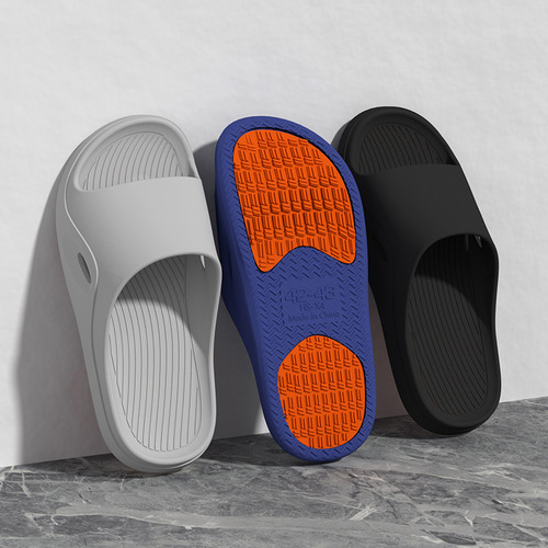 Anti-slip Slippers for Women Summer Indoor Pregnant Elderly Bathroom Thick-soled Couple Home Shoes Can Be Worn Outside Breathable Men's Slippers Wholesale
