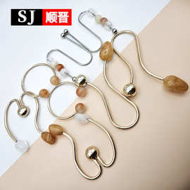 胸前连接扣 吊坠心形扣比基尼金属吊坠V/U形扣 泳衣大圈扣调节扣