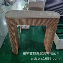 美式简约客厅酒店家具实木吧台酒吧台餐边收纳柜外贸出口东莞工厂