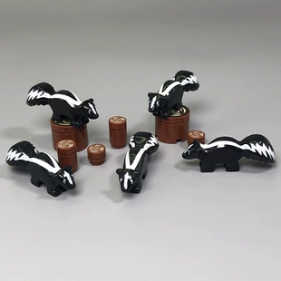 Мини-конструктор MOC: скунс в лесу